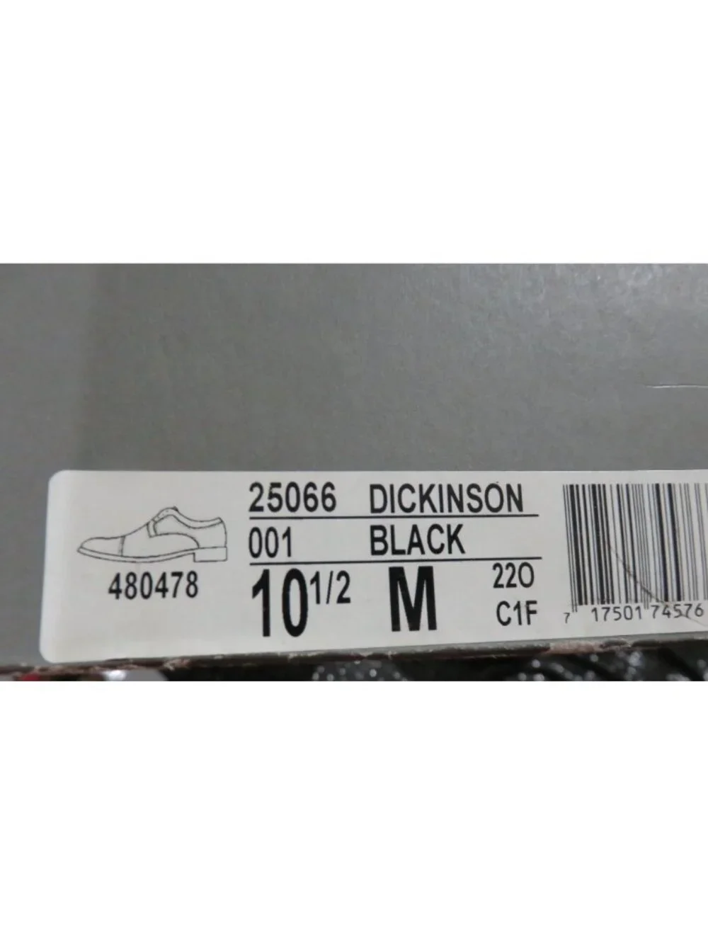 Stacey Adams Black Dickinson Leather Oxford Dress Shoes size 10.5 used but cared